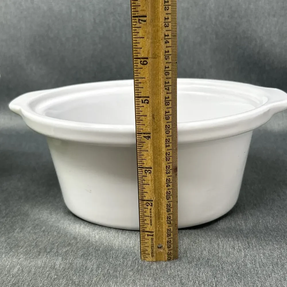 Vintage Proctor Silex Oval Slow Cooker Green Small Crock Pot Model 33113Y 1.5 Qt